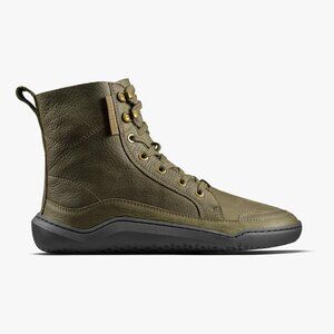 Vivobarefoot Gobi Boot Womens in Dark Olive